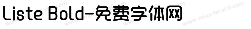 Liste Bold字体转换